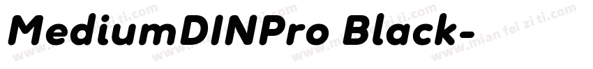 MediumDINPro Black字体转换